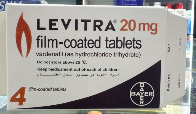 Levitra 20mg tablets (Vardenafil HCl) – 30 tablets | Original Bayer Formula
