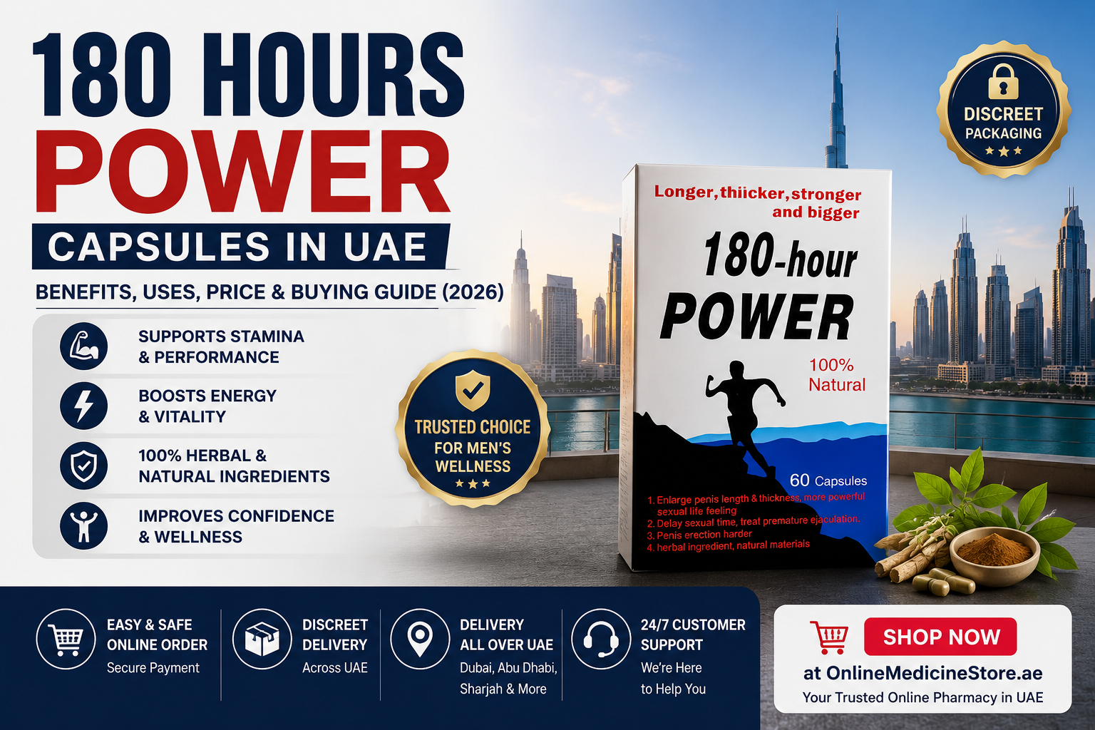 180 Hours Power Capsules in UAE