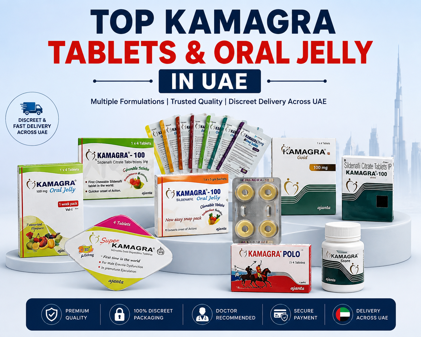Top Kamagra Tablets and Oral Jelly in UAE